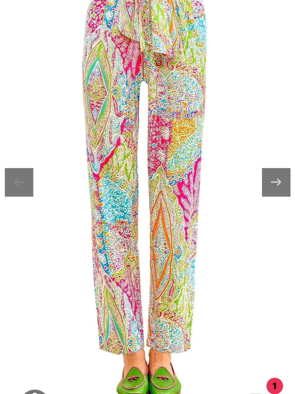 Gretchen Scott Designs Multicolor Printed Straight-Leg Pants